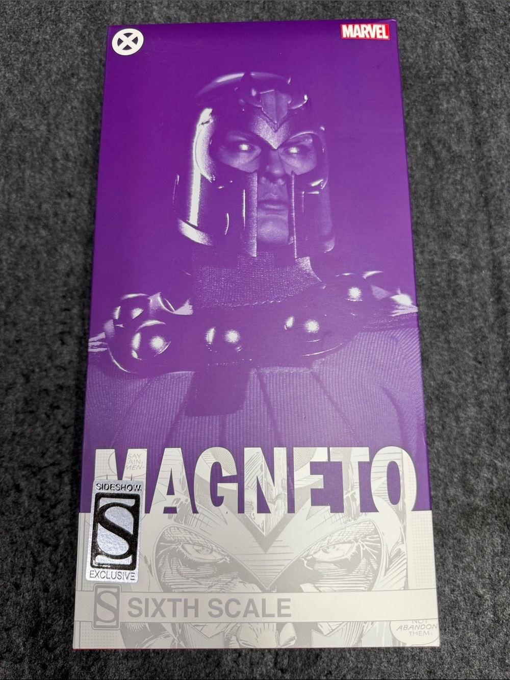 Marvel Magneto Action Figure Boxed Purple and White Packaging